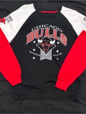 Men's Black & Red Crewneck Sweatshirt